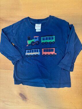 Hanna Andersson Navy Train Tee